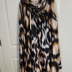 Elegant Animal Print Maxi Skirt